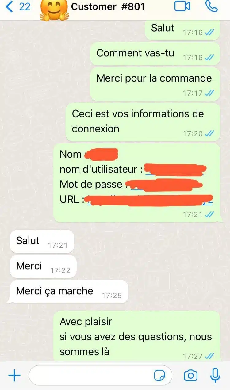 Avis Smartiflix France - Support réactif 24h/24